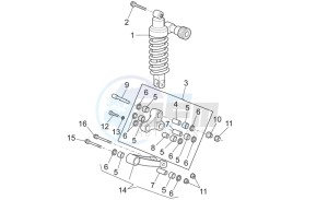 Griso S.E. 1200 8V USA-CND drawing Connecting rod - rear shock abs.