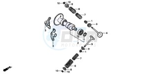 NSS250 JAZZ drawing CAMSHAFT/VALVE