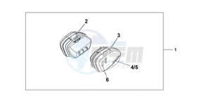 CBF1000A Europe Direct - (ED) drawing 33L PANNIER PEARL COOL WHITE