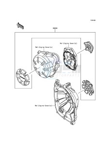 Z900 ABS ZR900BHF XX (EU ME A(FRICA) drawing Accessory(Engine Cover Ring)