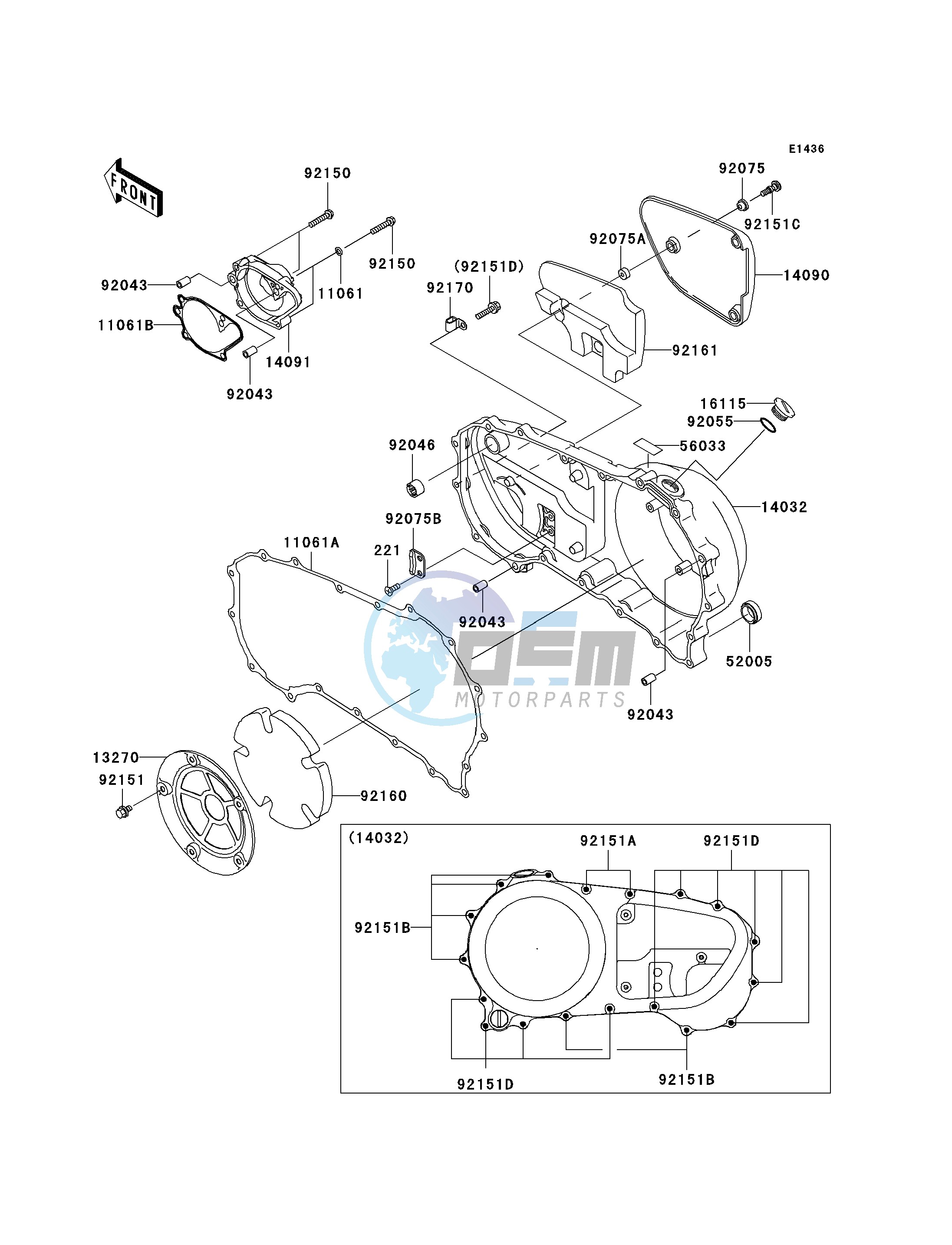 RIGHT ENGINE COVER-- S- -