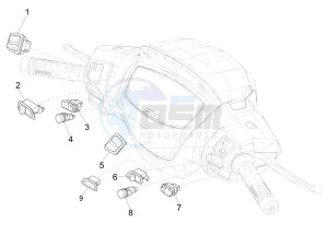 MEDLEY 125 4T IE ABS E4 2020 (APAC) drawing Selectors - Switches - Buttons