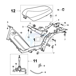 FOX LX A2 EU drawing FRAME AND SADDLE