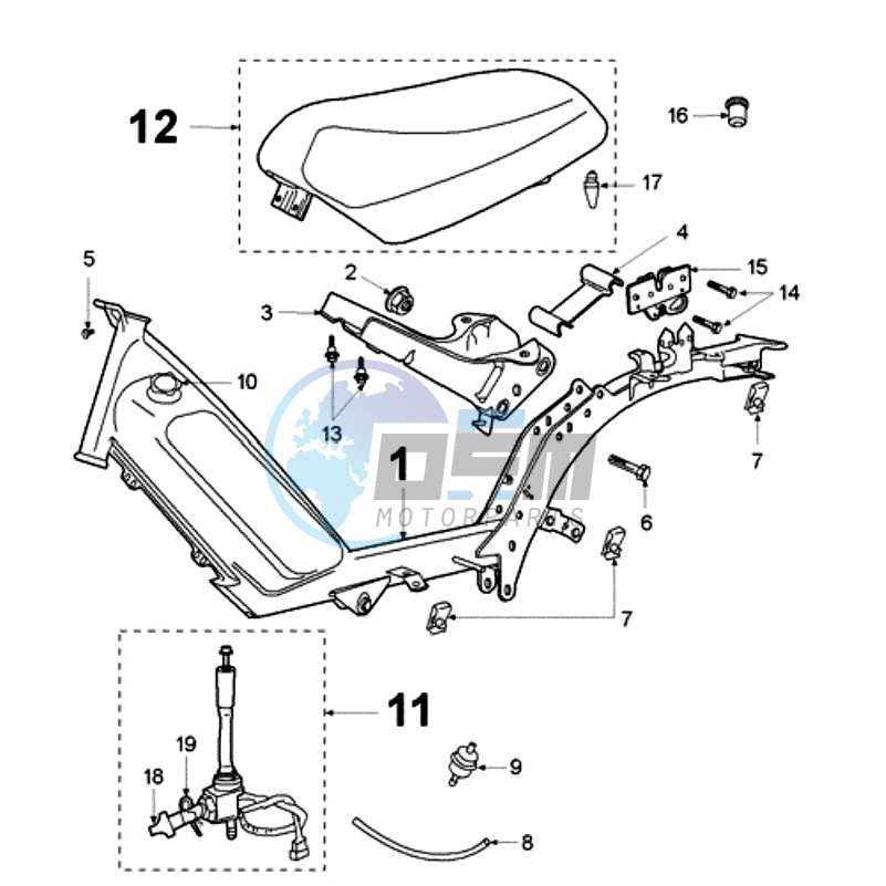 FRAME AND SADDLE