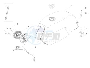 V7 III Special 750 e4 (NAFTA) drawing Fuel tank