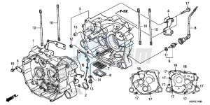 TRX250TMH Europe Direct - (ED) drawing CRANKCASE