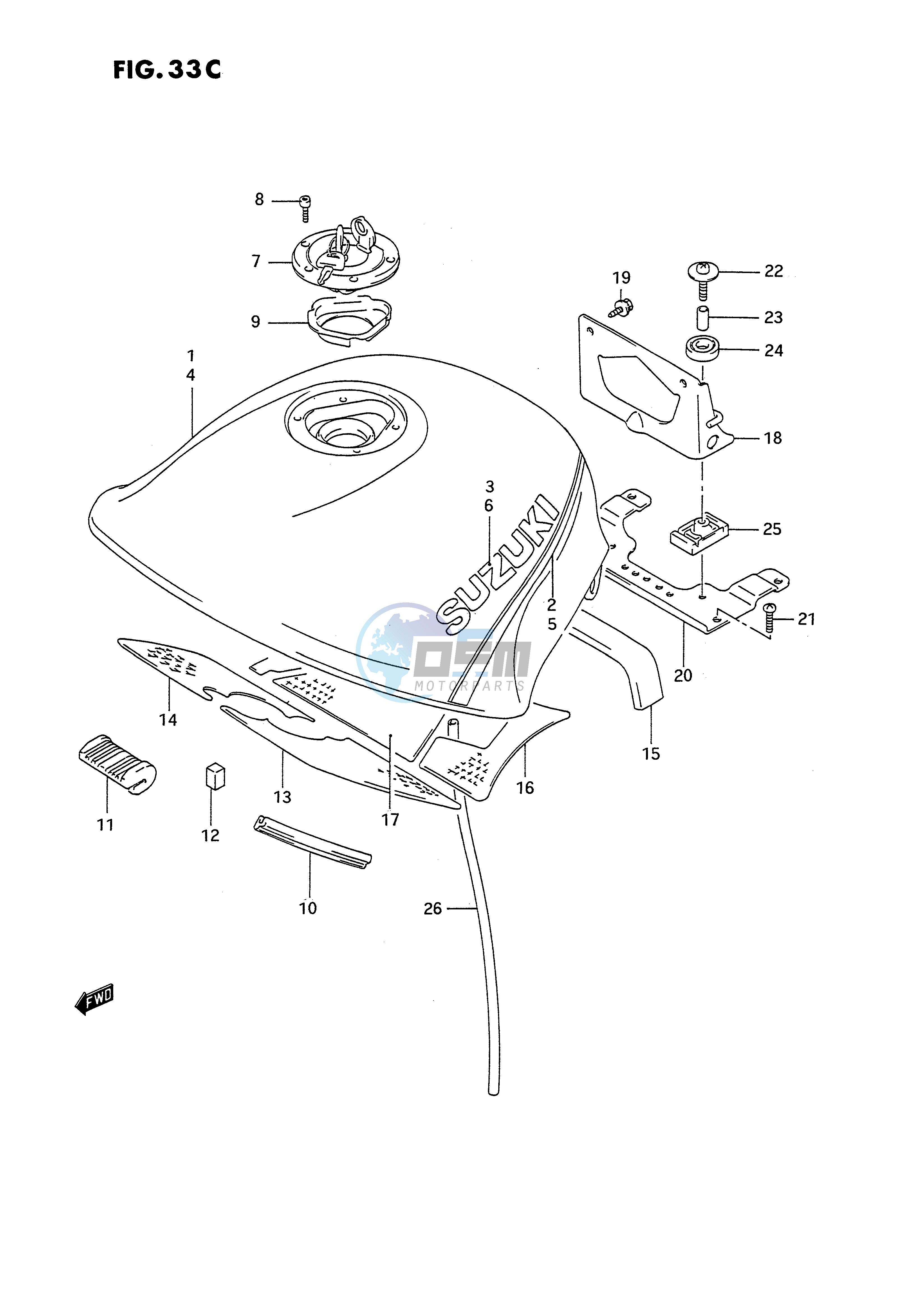 FUEL TANK (MODEL N P R)