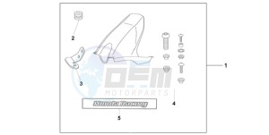 CBR1000RR9 BR / HRC MME - (BR / HRC MME) drawing HUGGER PEARL SIREN BLUE