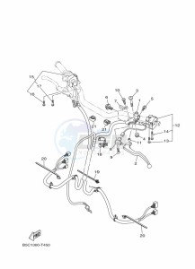 TRACER 900 MTT850 (B5CC) drawing HANDLE SWITCH & LEVER