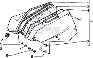 Zip 125 4T drawing Air Cleaner