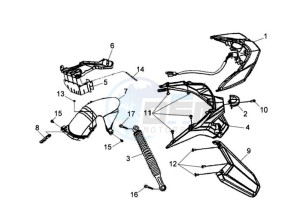 JET 4 125cc drawing TAIL LIGHT - REAR SUSPENSION