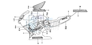 CBR600F drawing STRIPE (CBR600F3T)