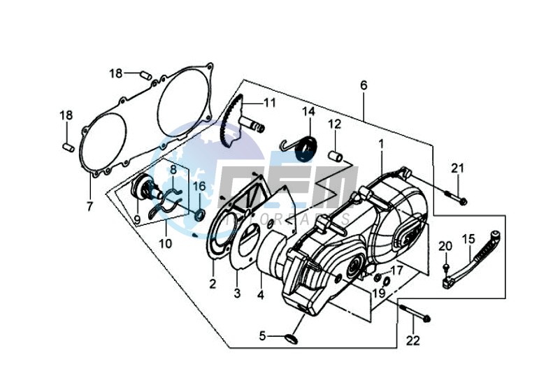 CRANKCASE COVER LEFT