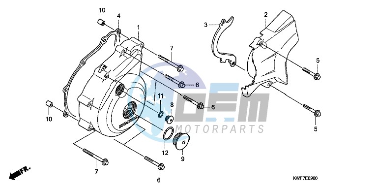 LEFT CRANKCASE COVER