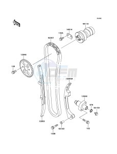 ELIMINATOR 125 BN125-A8 GB XX (EU ME A(FRICA) drawing Camshaft(s)/Tensioner