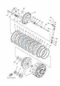 YFZ450R (BKDA) drawing CLUTCH