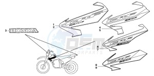 CRF230F drawing STRIPE/MARK (CRF230F3/4/5/6)