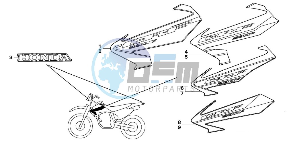 STRIPE/MARK (CRF230F3/4/5/6)