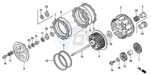 TRX450R drawing CLUTCH