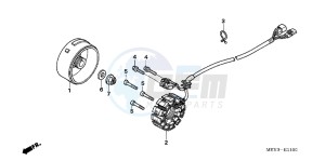 CRF450XD CRF450X Europe Direct - (ED) drawing GENERATOR