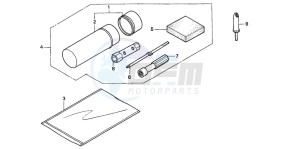 TRX200D FOURTRAX drawing TOOLS