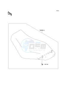 KVF 650 F [BRUTE FORCE 650 4X4I] (F6F-F9F ) F7F drawing SEAT