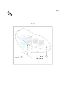 KVF 650 D ([BRUTE FORCE 650 4X4] (D6F-D9F) D6F drawing SEAT