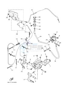 YXZ1000R YXZ10YEXJ YXZ1000R (B0FA) drawing PEDAL WIRE