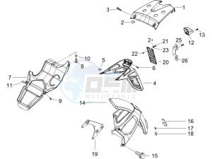 Runner 125 VX 4t SC (UK) UK drawing Rear cover - Splash guard