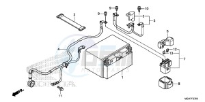 VFR1200XF CrossTourer - VFR1200X 2ED - (2ED) drawing BATTERY