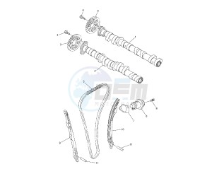 YZF R6 600 drawing CAMSHAFT AND TIMING CHAIN