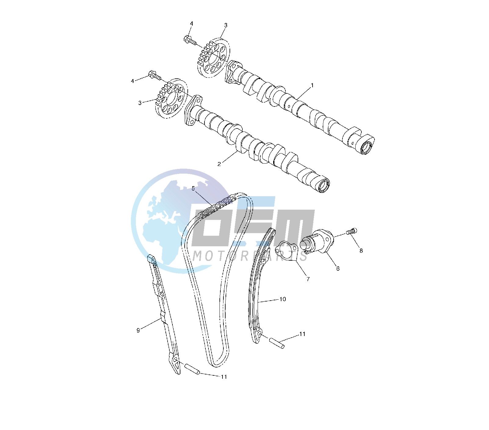 CAMSHAFT AND TIMING CHAIN