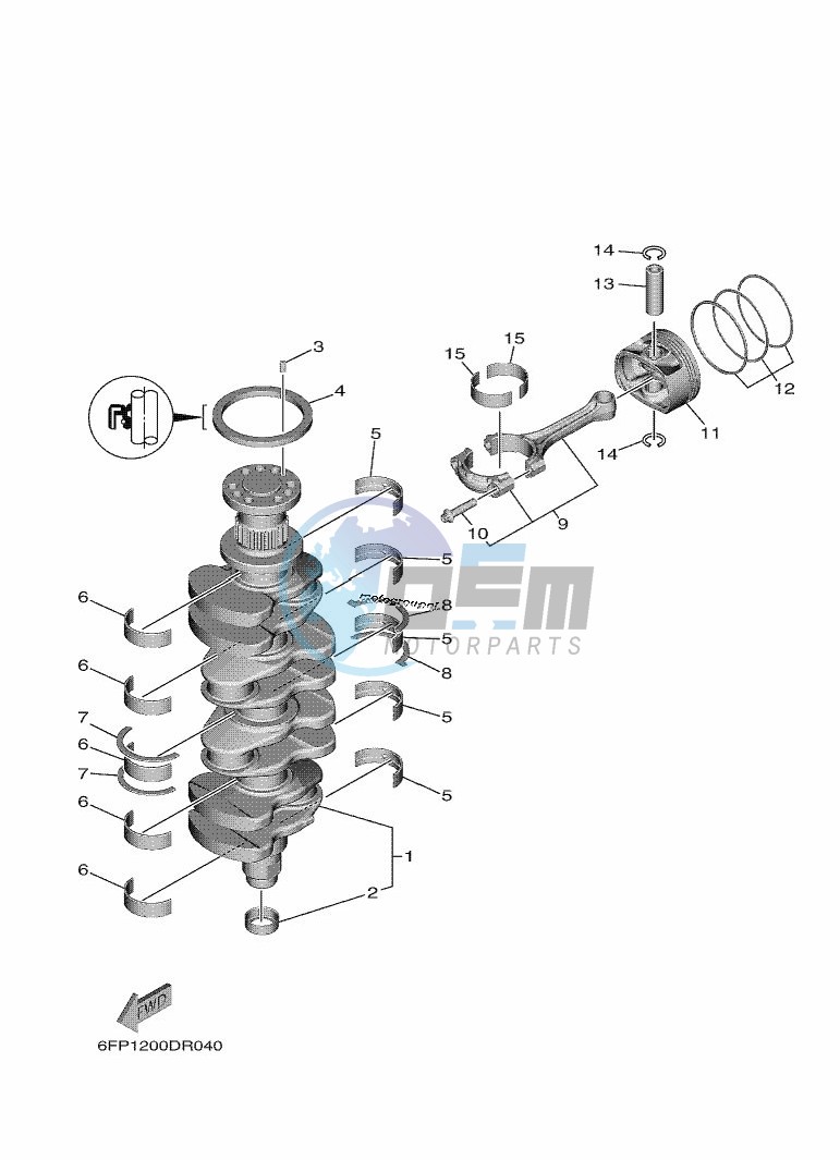 CRANKSHAFT--PISTON