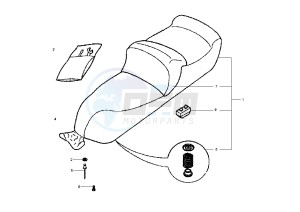 X9 EVOLUTION 500 drawing Saddle