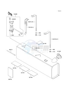 KAF 620 G [MULE 3000] (G6F-G8F) G7F drawing FUEL TANK