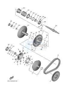 XP530D XP530D-A TMAX DX ABS (BC33) drawing CLUTCH 2