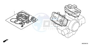 VFR1200FDC VFR1200F Dual Clutch E drawing GASKET KIT A