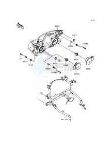 NINJA_300_ABS EX300BDF XX (EU ME A(FRICA) drawing Headlight(s)