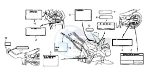 NSR125R drawing CAUTION LABEL