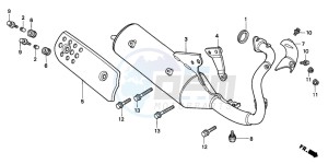 SFX50 drawing EXHAUST MUFFLER