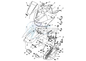 TDM 850 drawing COWLING