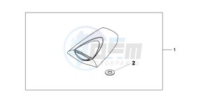 CBR600RA9 France - (F / ABS CMF) drawing SEAT COWL *R157*