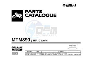 XSR900 MTM890 (BEA1) drawing Infopage-1