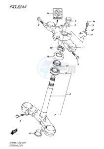 SV650 ABS EU drawing STEERING STEM