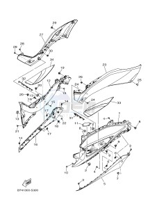 CZD300A X-MAX 300 X-MAX (B741 B749) drawing STAND & FOOTREST 2