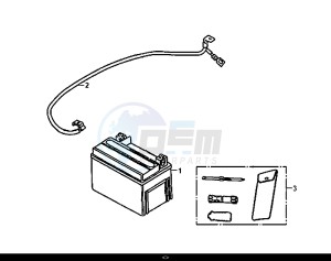 ALLO 50 (25 KM/H) (AJ05WA-NL) (L8-M0) drawing BATTERY TOOL BOX