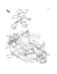 KRF 750 D [TERYX 750 4X4] (D8F) D8F drawing FRAME