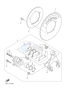 VMX17 VMAX17 1700 VMAX (2S3W) drawing REAR BRAKE