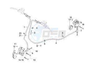 GRANTURISMO 200 drawing Brake system