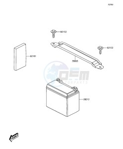 BRUTE FORCE 300 KVF300CFF EU drawing Battery